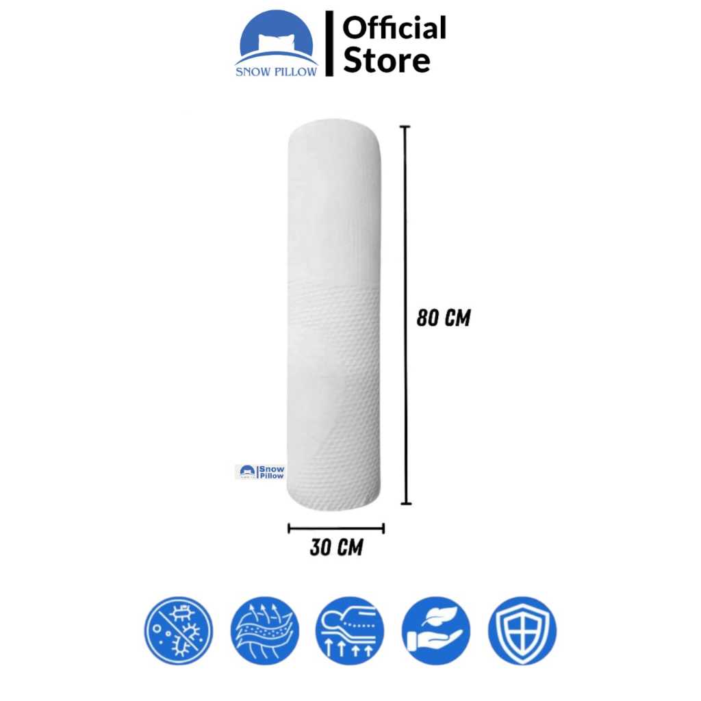 Snow Pillow - Guling Hotel Kain Kniting-Putih Premium Quality Guling Dewasa