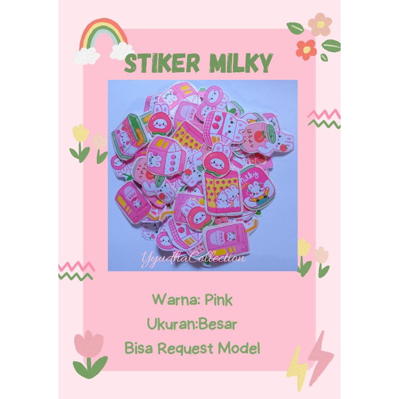 

STIKER MILKY WARNA PINK