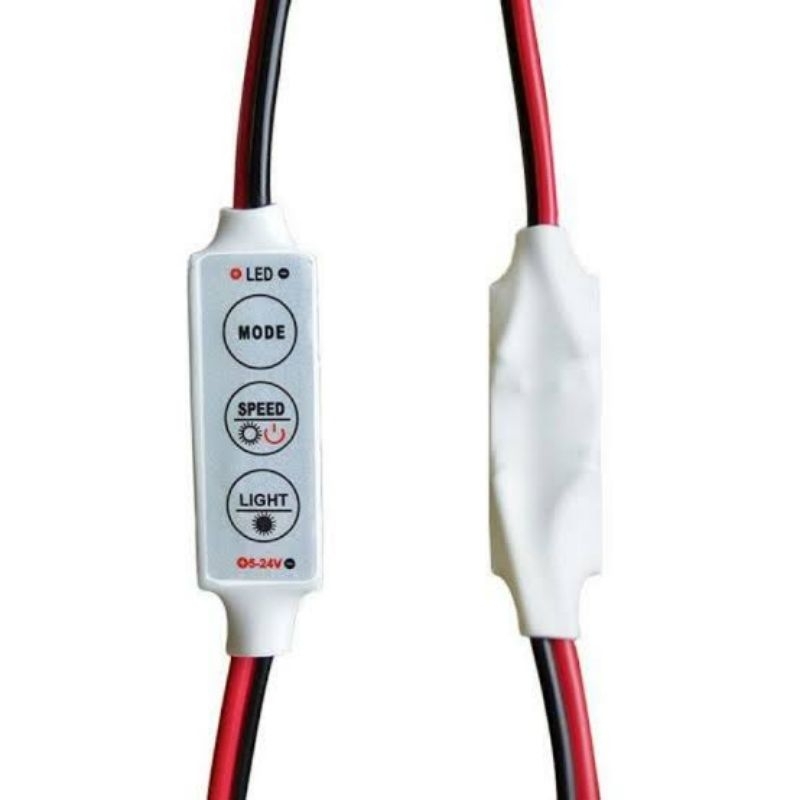 Mini Controller LED Strip Single SMD 5-24V Modul pembuat kedip Lampu Alis / lampu led