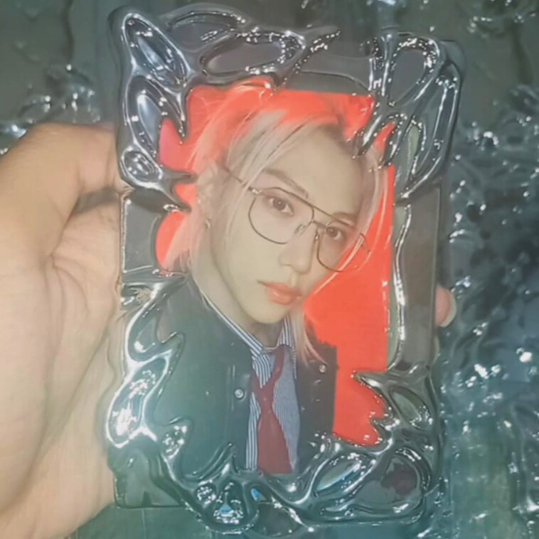 Silver Photo Card Holder Cahol