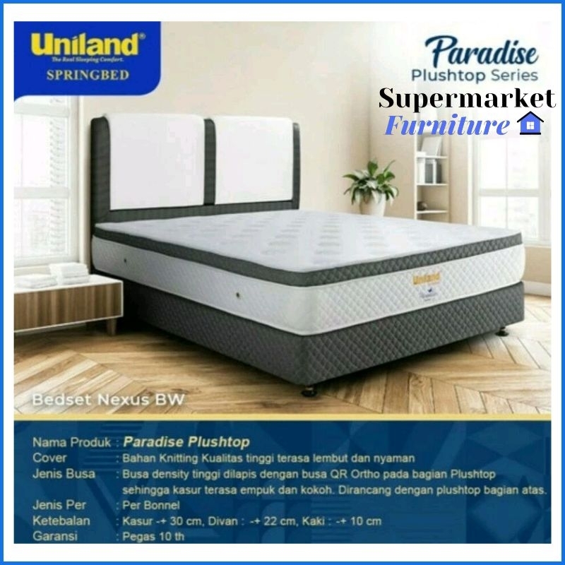 Kasur Springbed Set Uniland Plushtop Paradise NEXUS