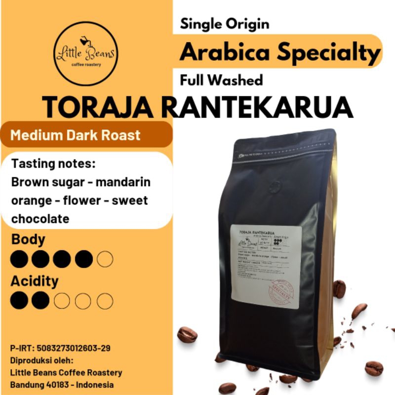 

Kopi Arabica Toraja Rantekarua 800gr/400gr/200gr Biji/Bubuk