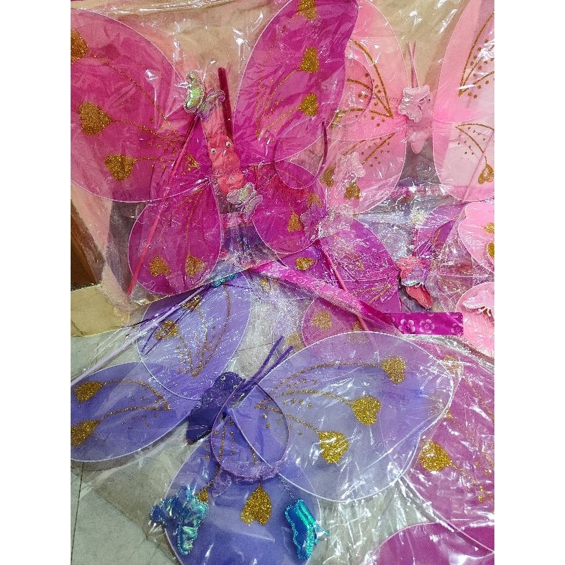 DnDToys Mainan Anak Sayap Peri Princess Tongkat Peri