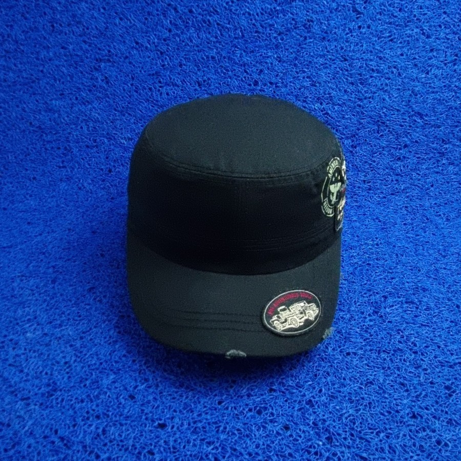 topi jeep spirit komando hitam