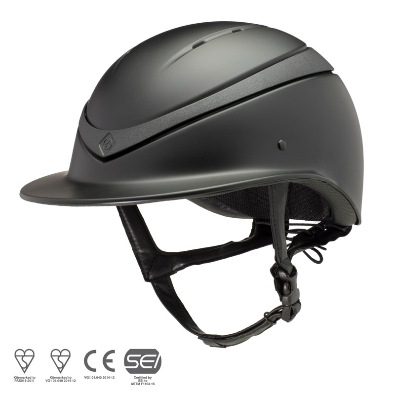 Charles Owen Luna Wide Peak (Equestrian Riding Helmet, Helm Berkuda)