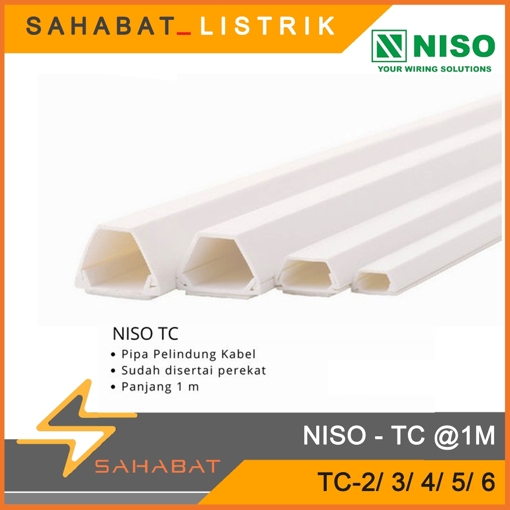 NISO Protector cable pelindung kabel Listrik ducting TC 1 2 3 4 5 6