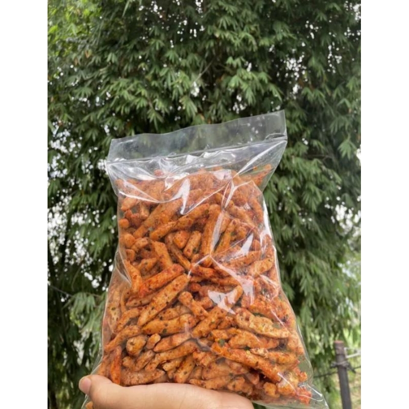 

KERUPUK BASRENG PEDAS DAUN JERUK KEMASAN PER 500G DAN 1 KG