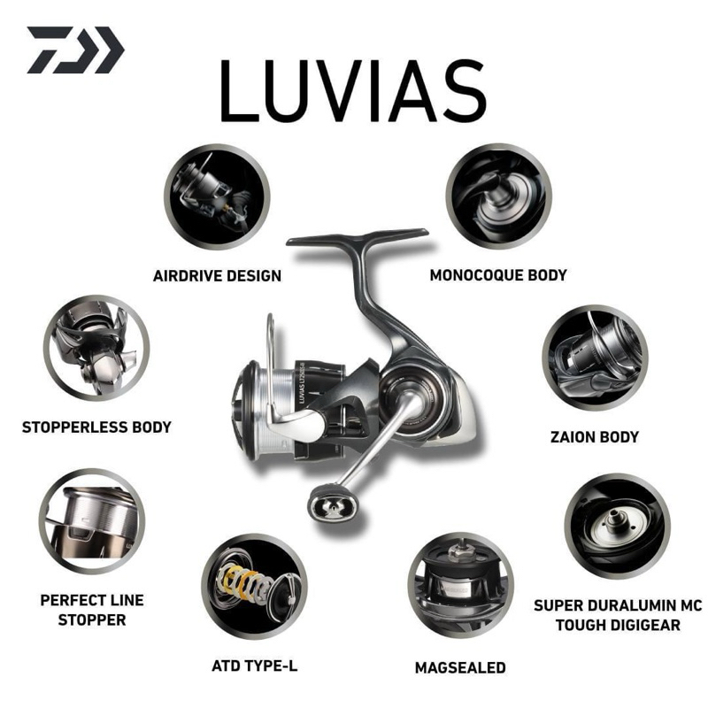 Reel Daiwa24 Luvias PC LT3000XH / LT5000D-C