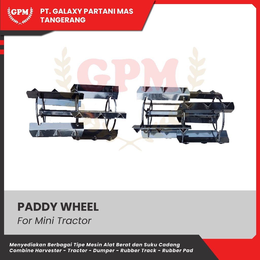 Paddy Wheel Mini Tractor | Roda Besi Traktor Mini