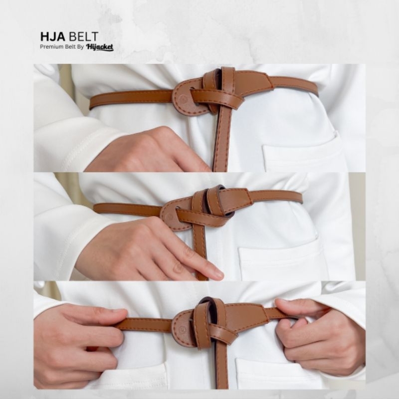 The Signature HJ Knolt Belt | Tali Ikat Pinggang Estetik Casual Elegan Aksesoris by Hijacket
