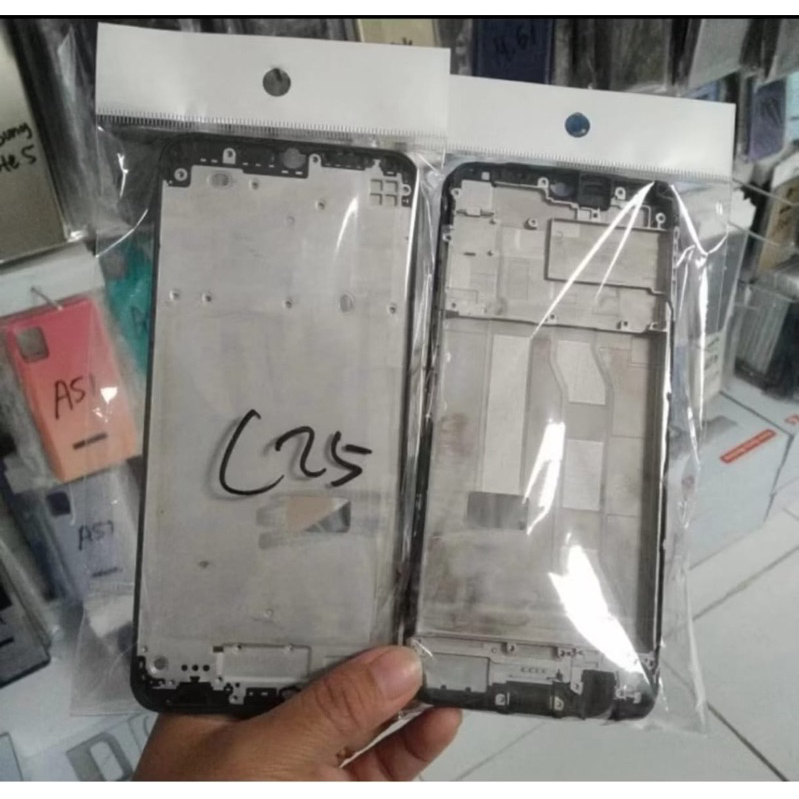 FRAME TATAKAN LCD TULANG LCD MESIN REALME C25 NARZO 20 NARZO 50A ORIGINAL
