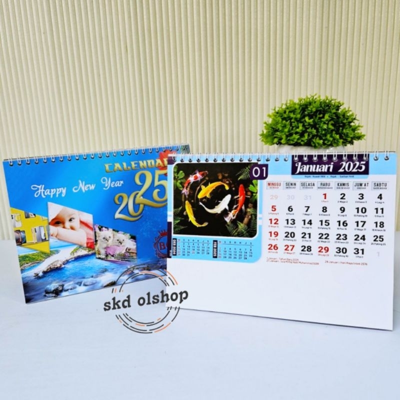 

Kalender meja 2025 kalender meja standar BO 06 Ikan Keberuntungan ( terima castume cetak merek)