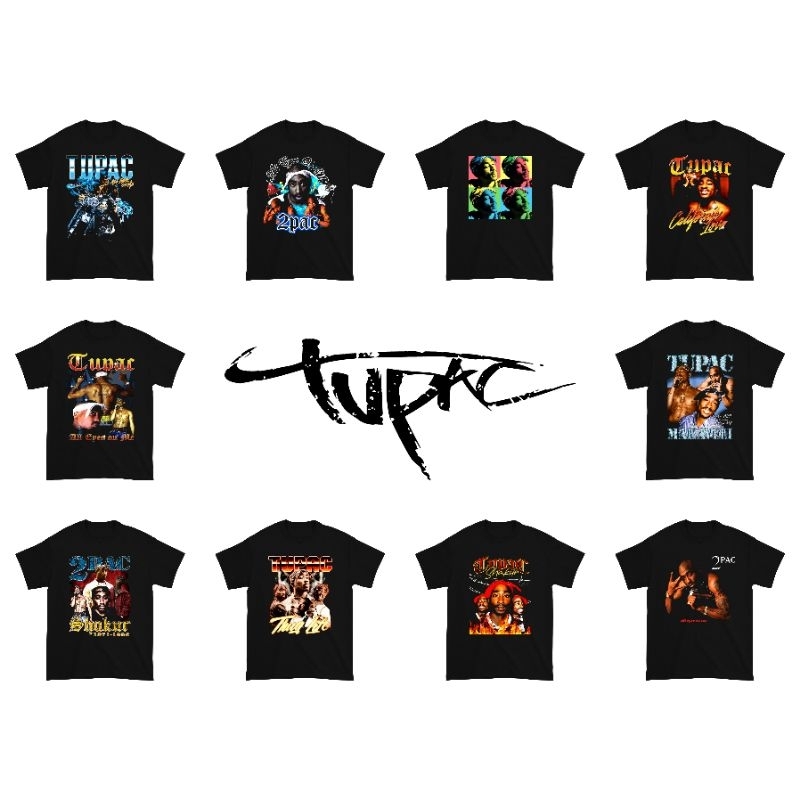 Kaos Tupac Band Music Rap / Kaos Band Tupac Musik / Baju Tupac Band Music Rap / Baju Band Tupac Musi
