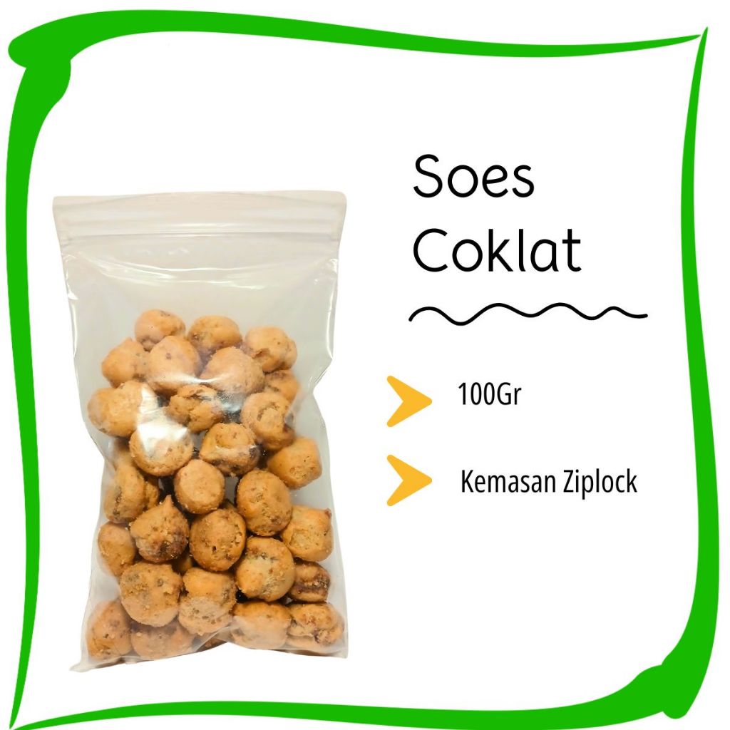 

Soes Coklat 100gr / Kue sus Kering