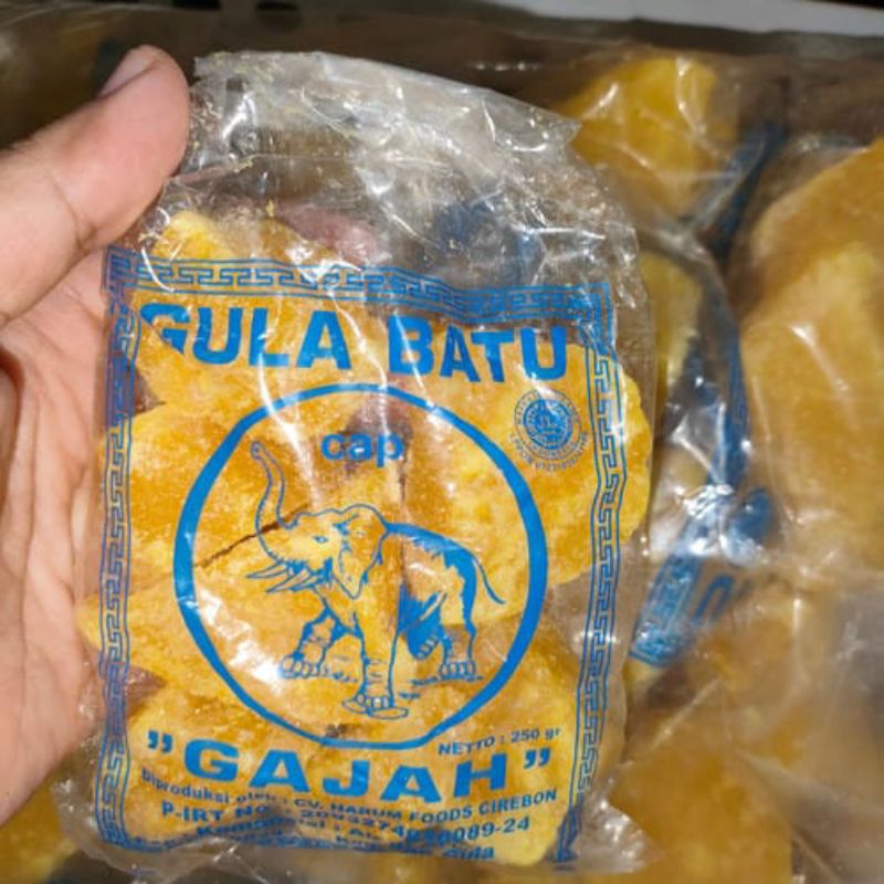 

Gula batu kuning khas cirebon kemasan 250gr