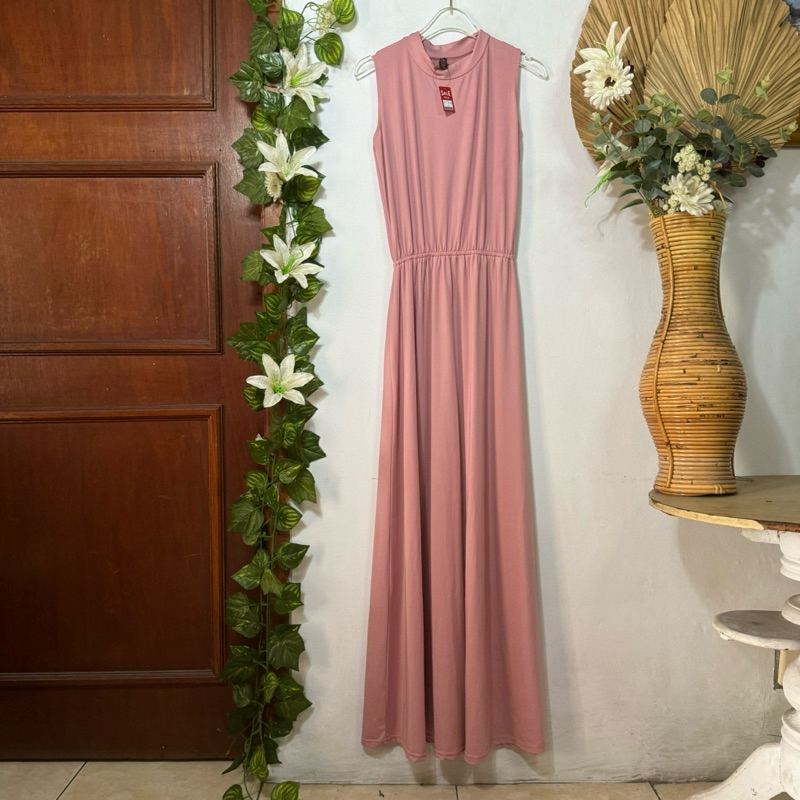 Long Dress Pink Spandex