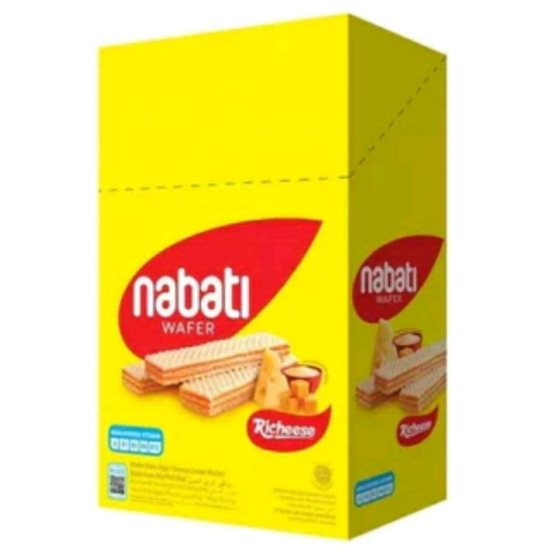 

Richeese Nabati Cheese Wafer Rasa Keju 1 box isi 20pc