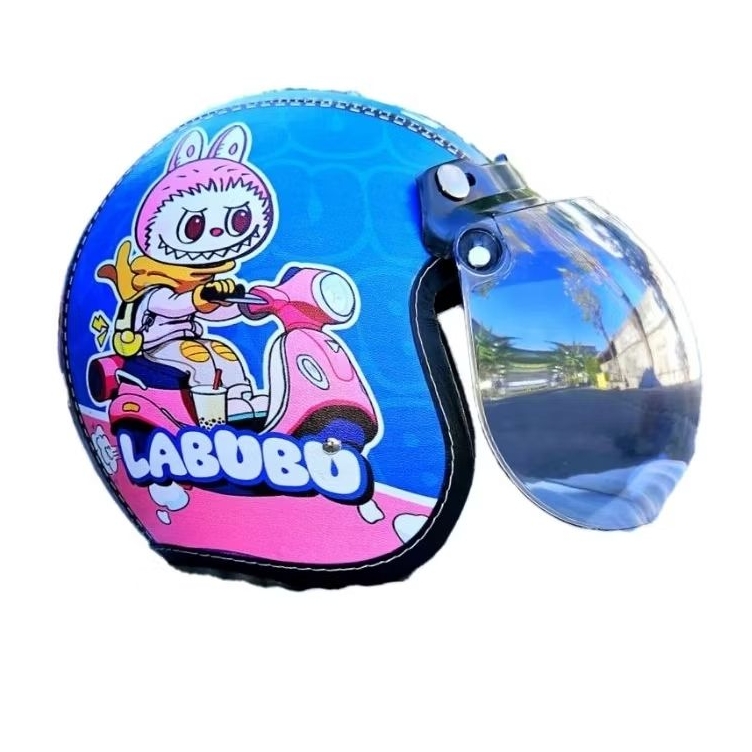 Helm Bogo anak lucu imut / Retro kasik / helm anak murah usia 2-7 tahun / Helm motif prempuan