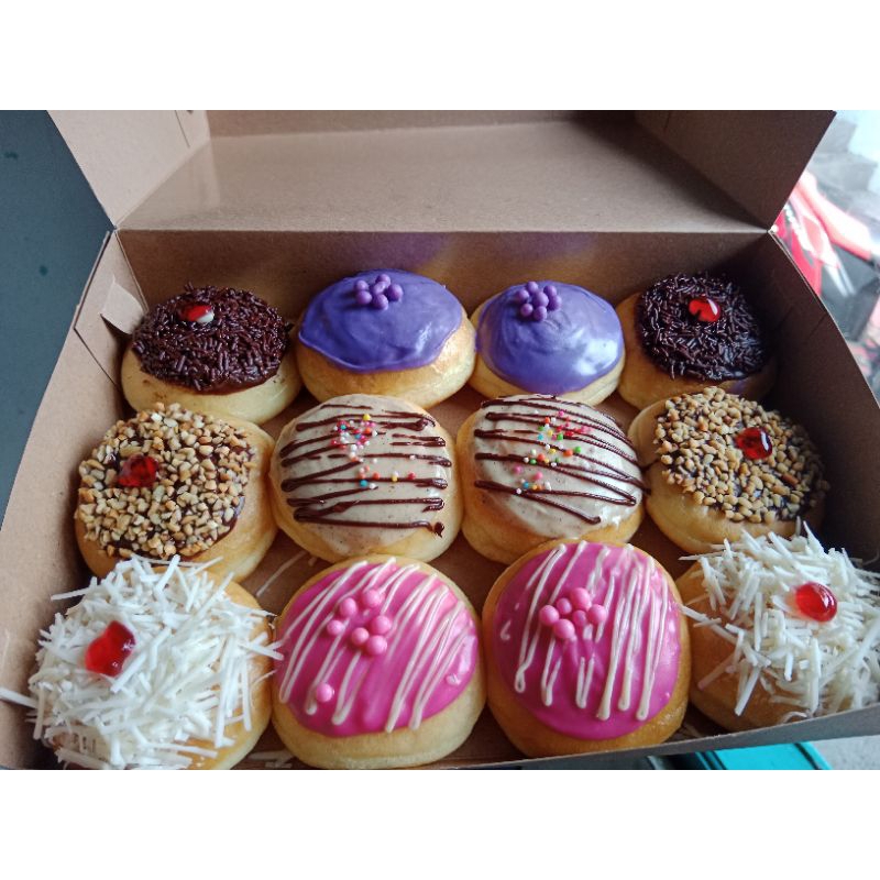 

Donat mini toping campur / Donat lembut /Donat empuk