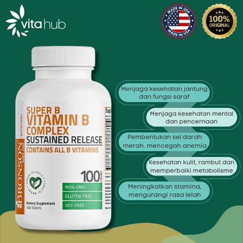 Bronson - Vitamin B Complex Sustained Release 100Tabs