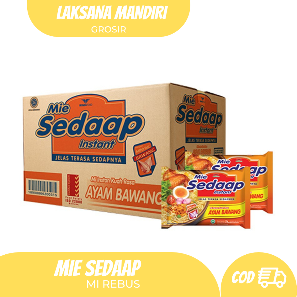 

Mie Sedaap Ayam Bawang 1 Dus Isi 40 Pcs