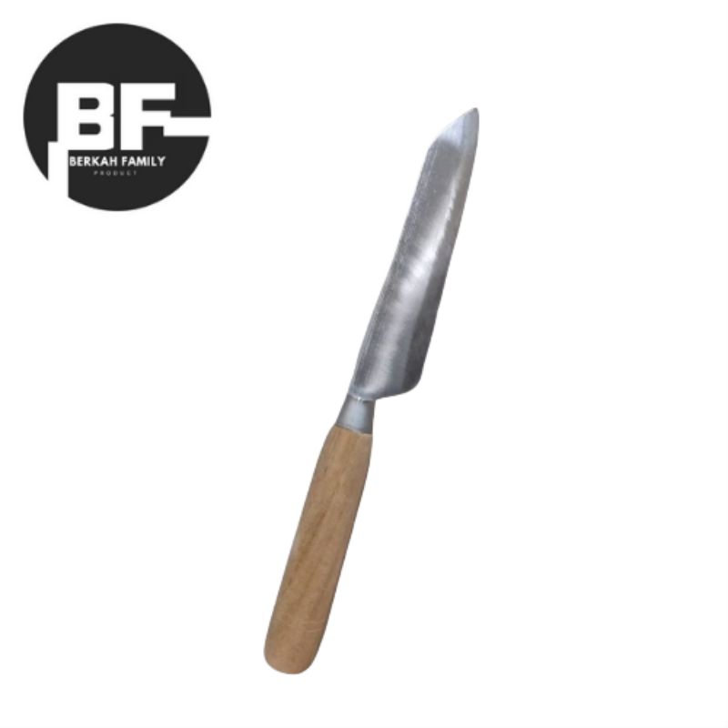 Pisau Dapur Jawa Plat Baja / Pisau Tiger / Pisau Tradisional Mudah Di Asah Dan Tajam