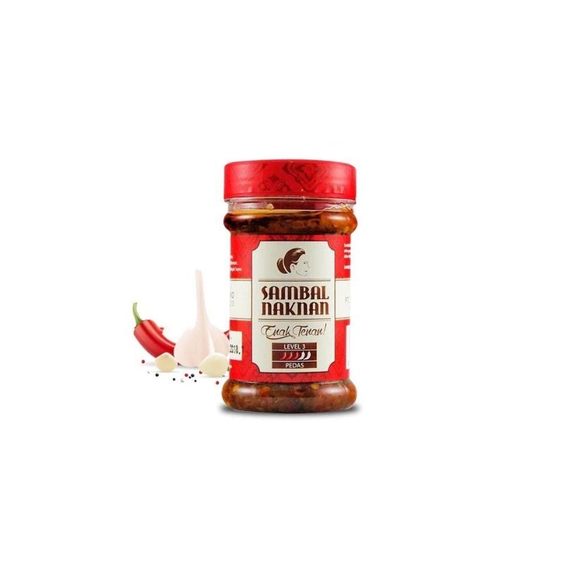 

Sambal Bawang Naknan Level 3 Kemasan Botol 140 gram harga promo