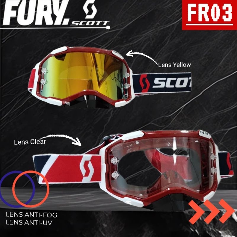 kacamata scott - goggle scoot - kacamata goggle scoot - google scott not 100 persen atau fox -