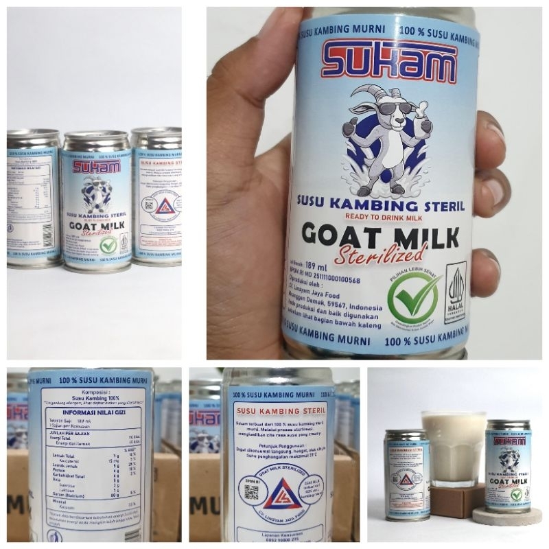 

SUKAM susukambing steril kemas kaleng