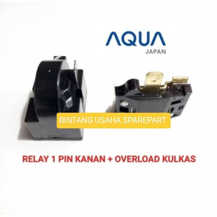 [ Set Relay ] Relay Overload Kulkas AQUA Freezer Box GEA Pin 1