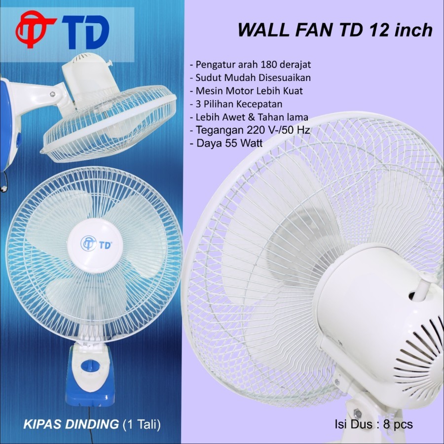 TD KIPAS ANGIN DINDING 12 inch