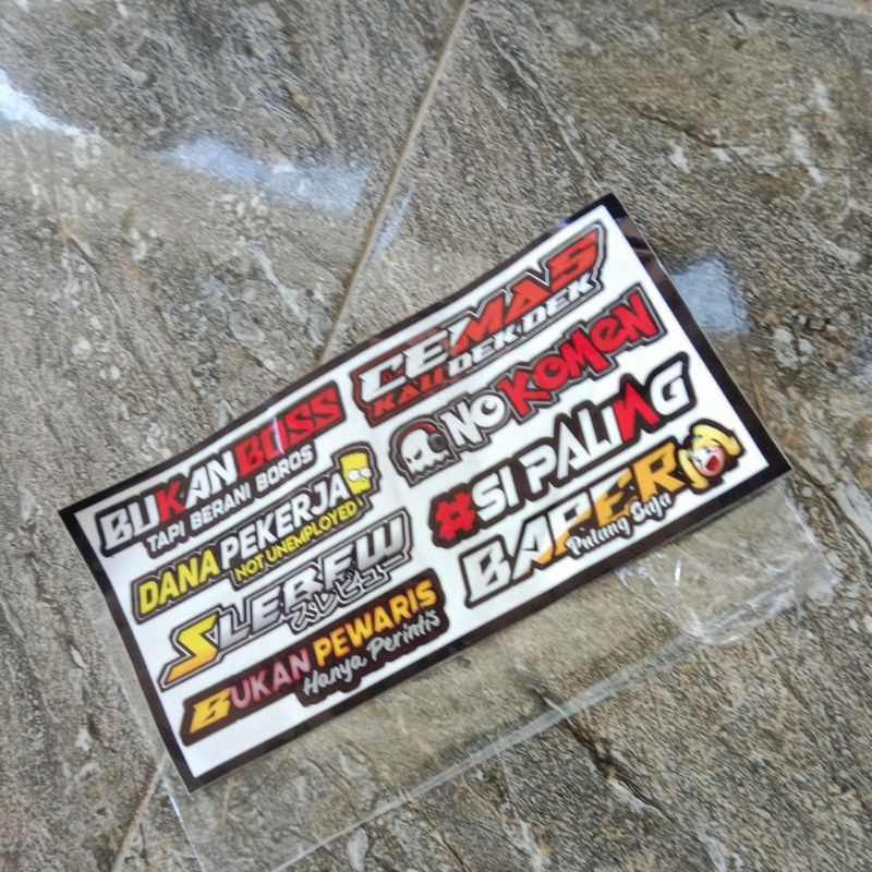 

Stiker kece sepeda stiker kata kata 8 stiker