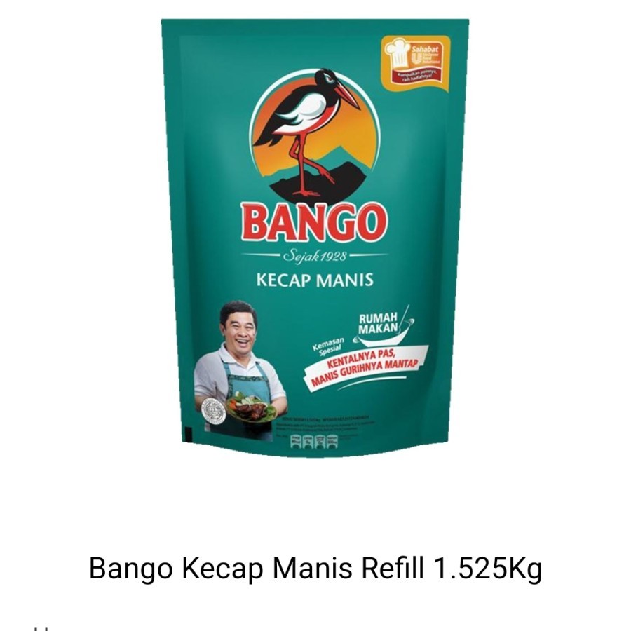 

Kecap Bango Manis Refill 1,5Kg