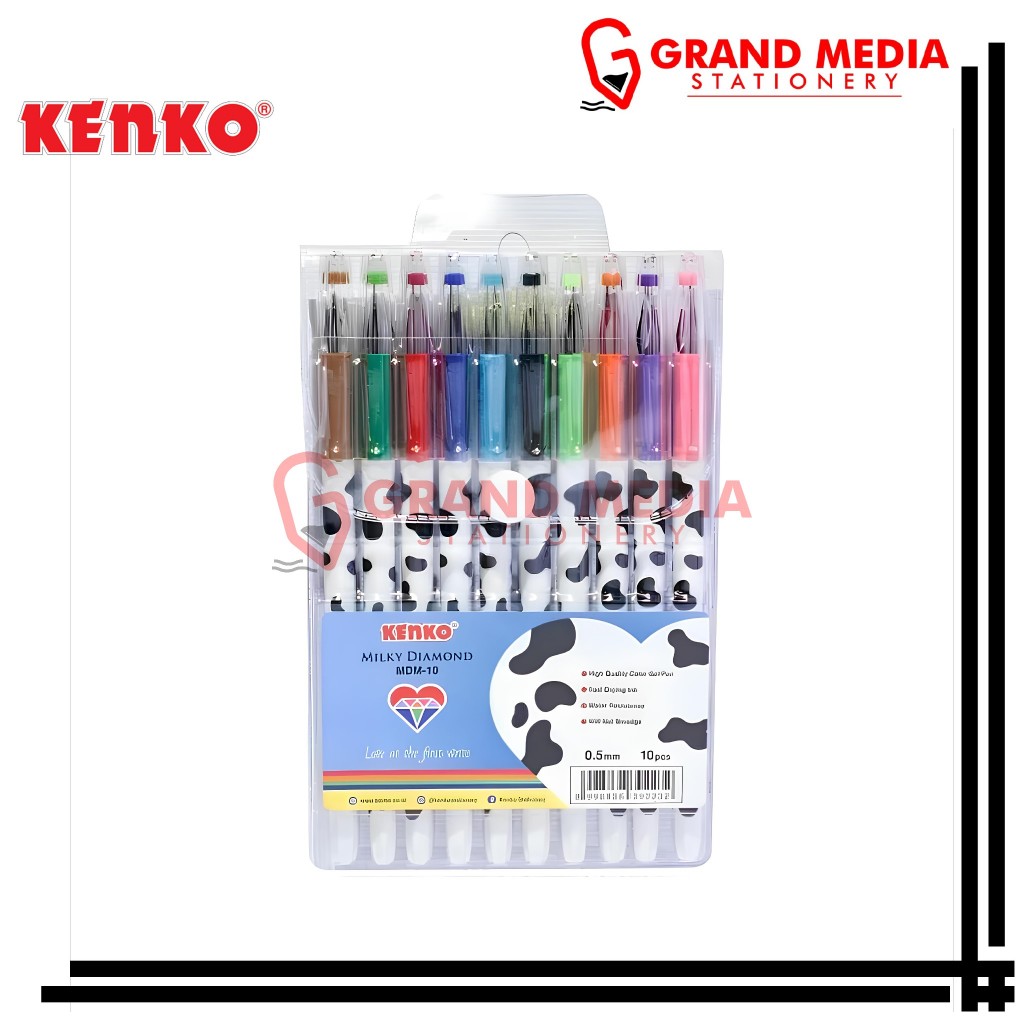 

[GRAND MEDIA] BALLPOINT / PENA / PULPEN GEL KENKO MILKY DIAMOND MDM-10