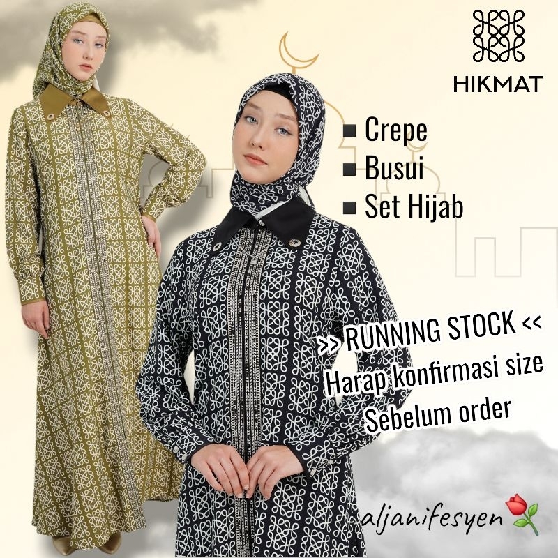 Abaya Hikmat Fashion Original A6675-02