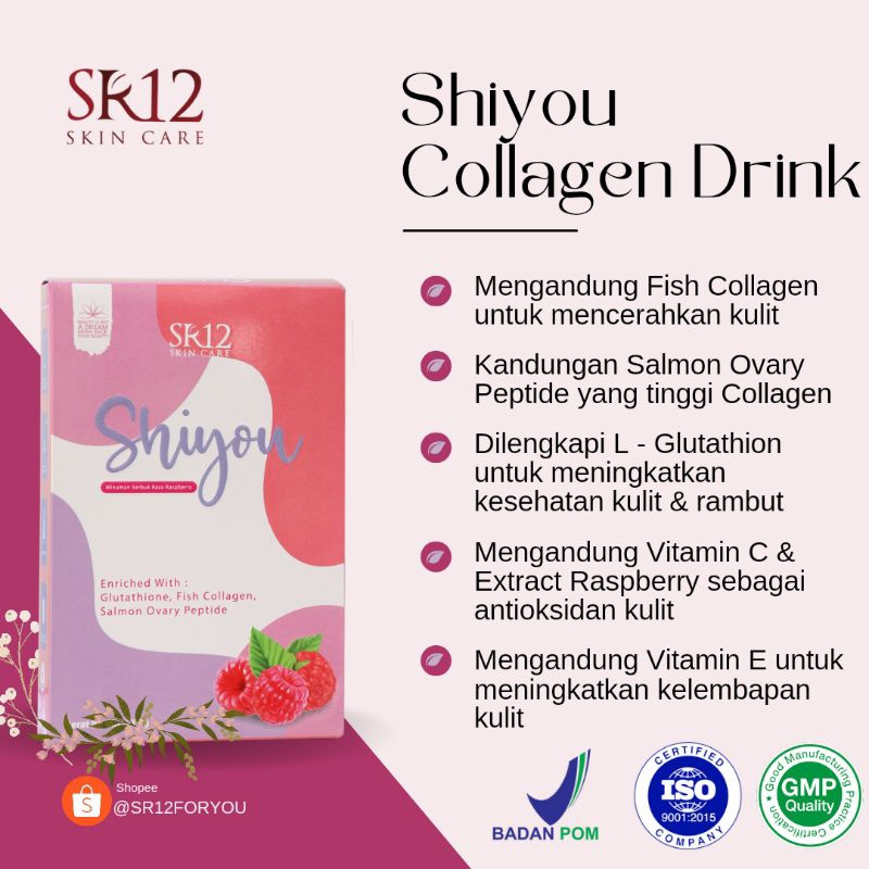SHIYOU COLLAGEN DRINK SR12 HERBAL BPOM // MINUMAN KOLAGEN BPOM // MINUMAN KOLAGEN BEST SELLER // COL