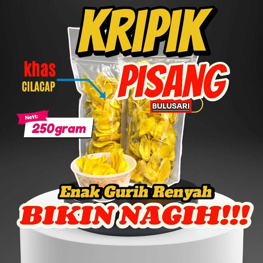 

KERIPIK PISANG ENAK GURIH RENYAH 250gr