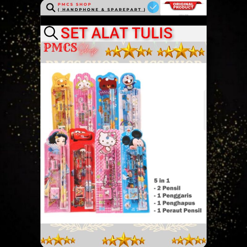

ALAT TULIS KARAKTER 1 SET 5 IN 1