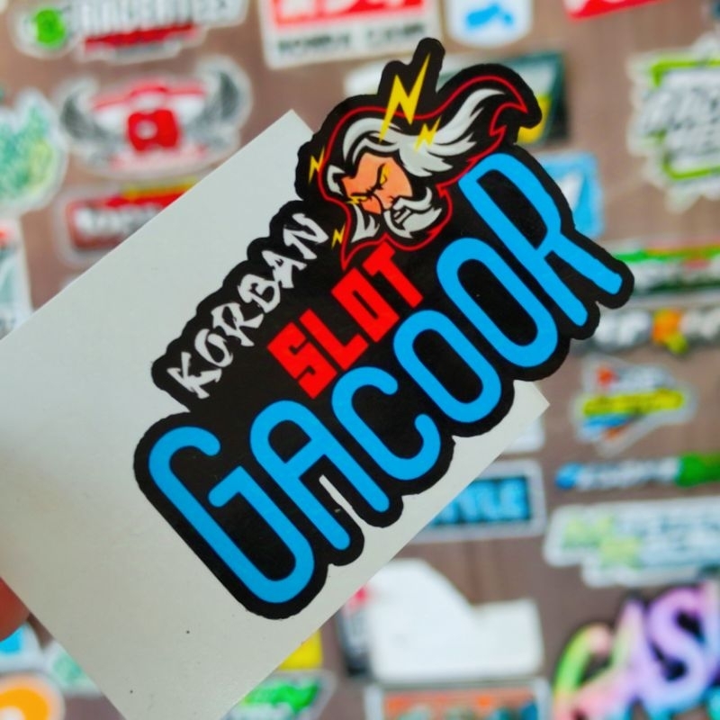 

stiker motor / stiker korban GACOR