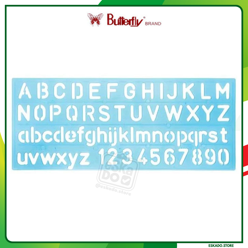 

Butterfly Penggaris Cetakan Template Huruf Angka HA - 300