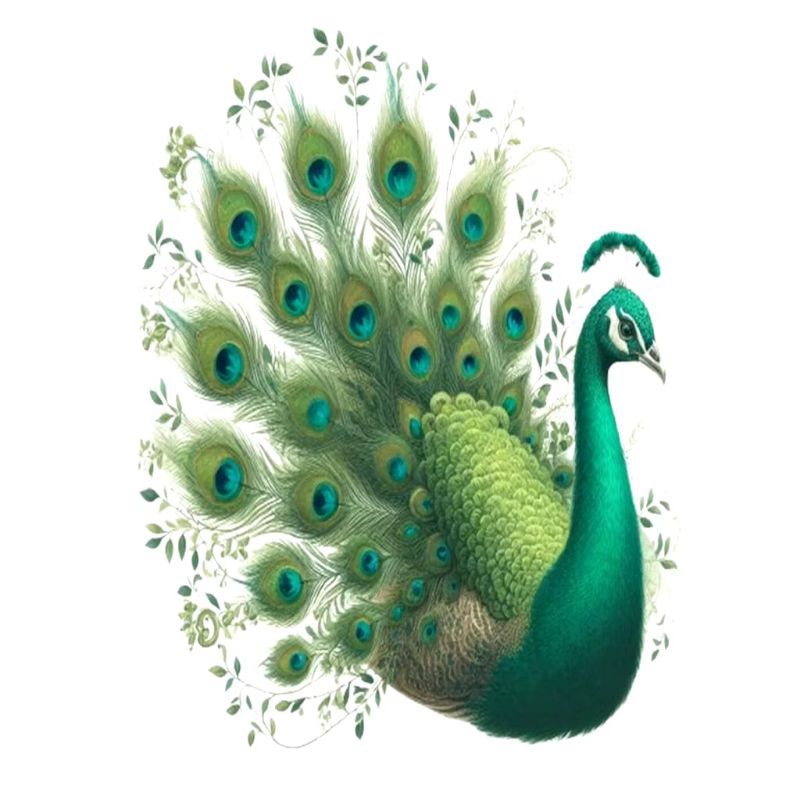 BURUNG MERAK // TOPPER BURUNG MERAK // topper untuk buket