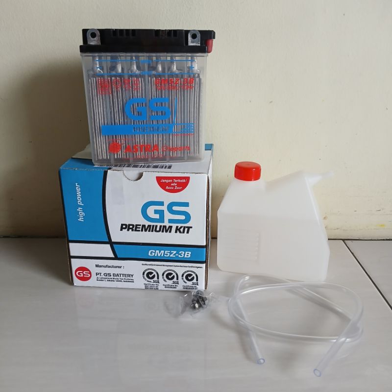 Aki Motor Basah GM5Z-3B GM5Z3B ORIGINAL