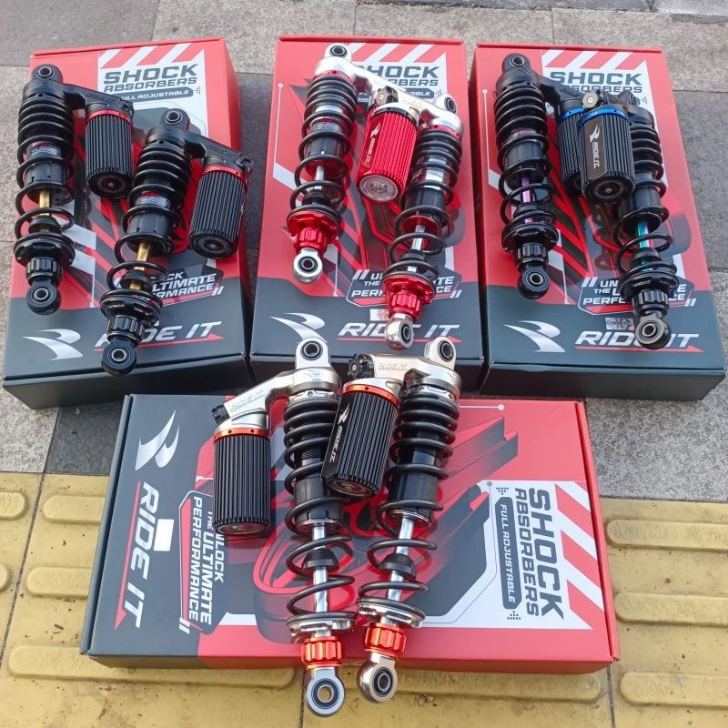 shock Ride it GP PREMIUM SERIES GEN 2 DOUBLE CLIK REBOUN FUNGSI ukuran 280 320 skok cb gl mp grand s