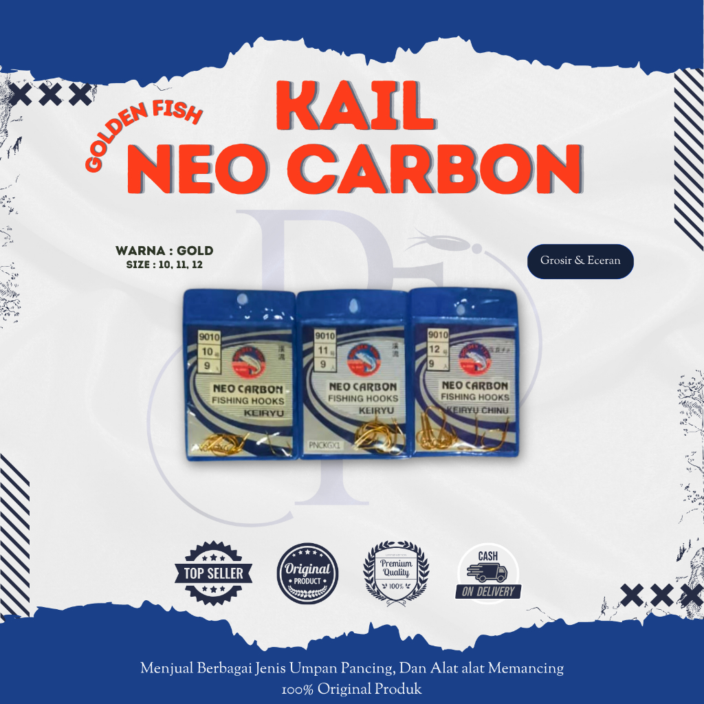 Kail Pancing Neo Carbon Emas