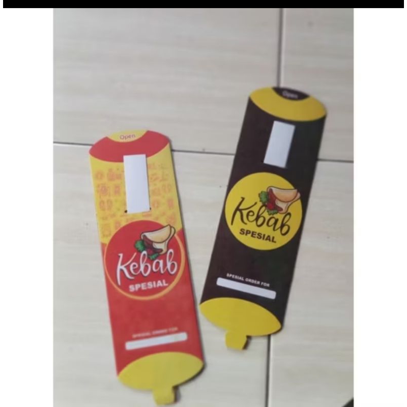 

100pcs kertas kemasan kebab/dus kebab+tarikan