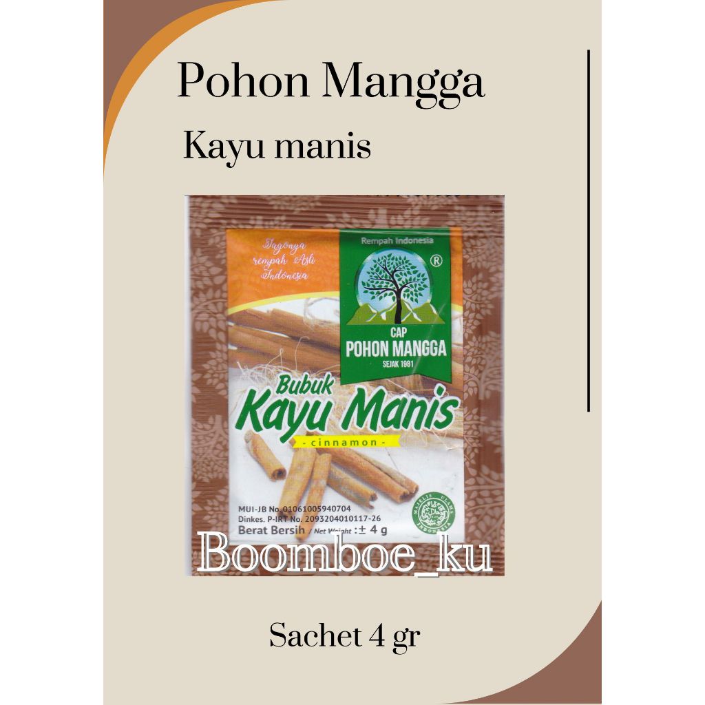 

Pohon Mangga Kayu Manis Bubuk 4gr