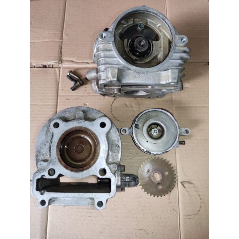 blok head set boring Yamaha Mio sporty Mio soul Fino karbu copotan original