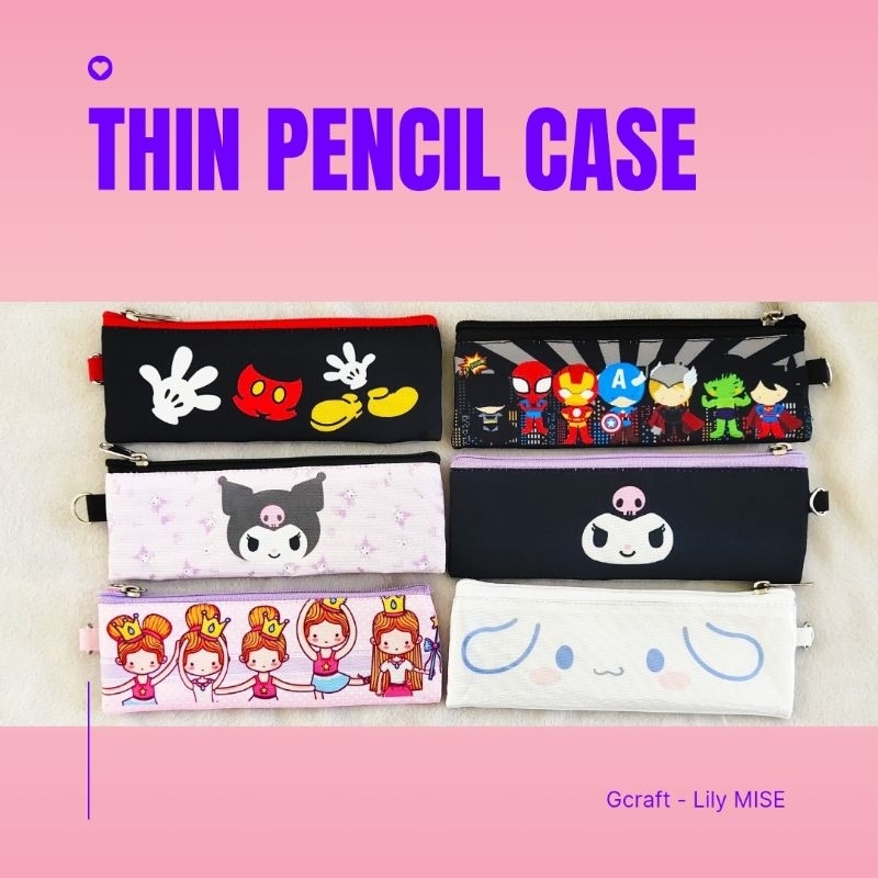 

thin pencil case - tempat pensil - kotak pensil
