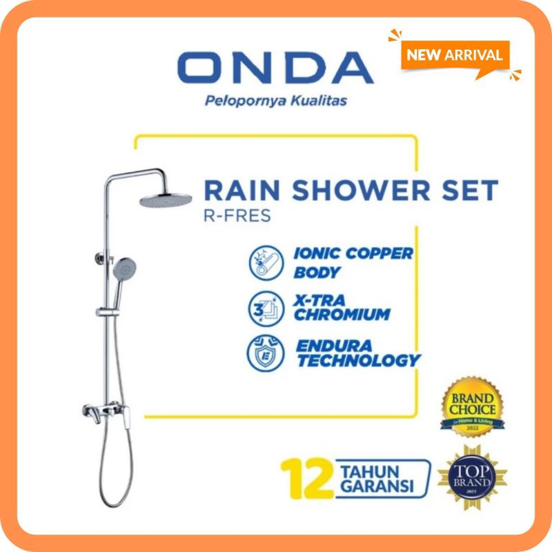 Onda rain shower set R-FRES/Shower column onda