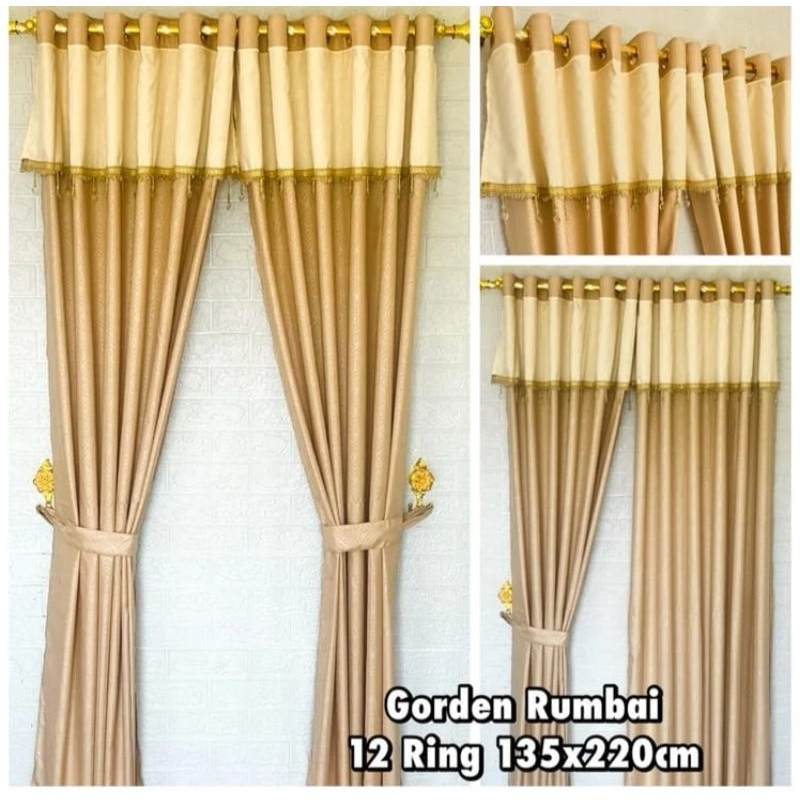 GORDEN RUMBAI RENDA KRISTAL GORDEN PONI RUMBAI GORDEN PINTU DAN GORDEN JENDELA